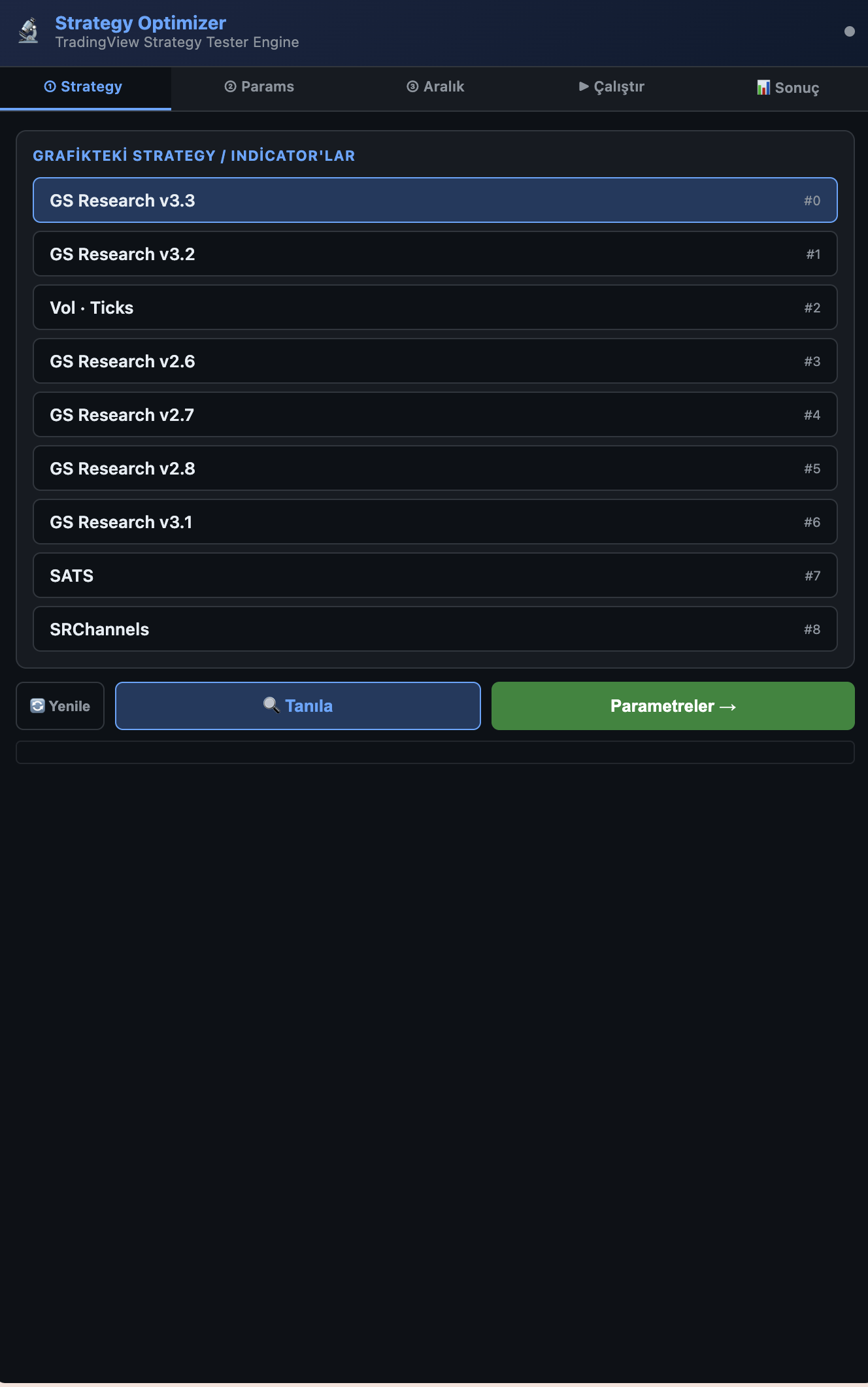 Strategy Optimizer